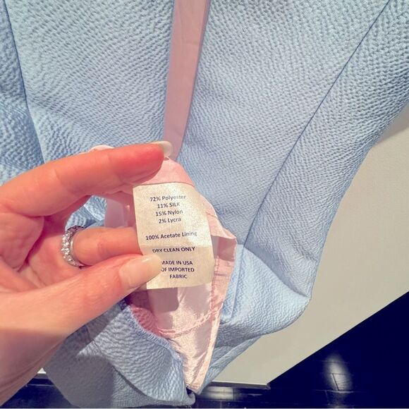 NWT- Sara Campbell Boston Cap Sleeve Shift Dress Light Blue Size 8 - Picture 13 of 15